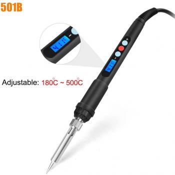 Herramienta de Soldadura Toolour Ceramic 60W, Temperatura Variable, LCD