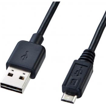 MicroUSB Black 1m Dual‑End Cable – Sanwa KU‑RMCB1