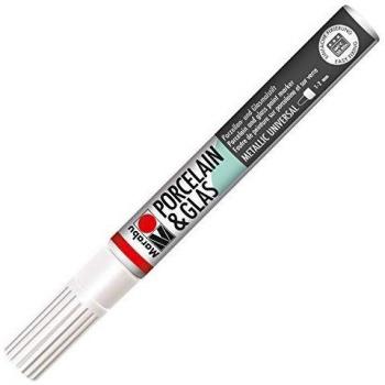 Marabu White Metallic Porcelain Writer 1-2mm