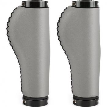 Manillar antideslizante de aluminio con cubierta de cuero CXWXC