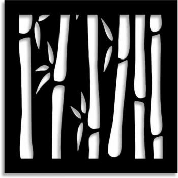 Panel Parasol Bambu Negro 73x73cm 1cm
