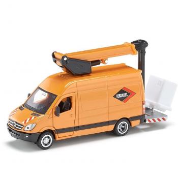 Siku Autocarro Mercedes Sprinter in scala 1:3 con piattaforma di lavoro