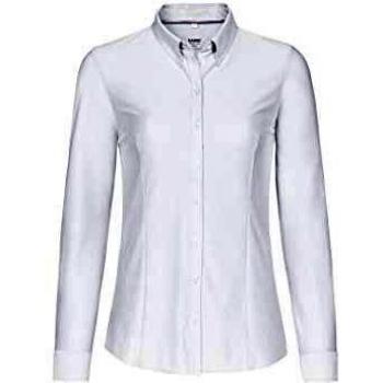 Hakro Bluse Natural Stretch, 129, Weiß, 2XS
