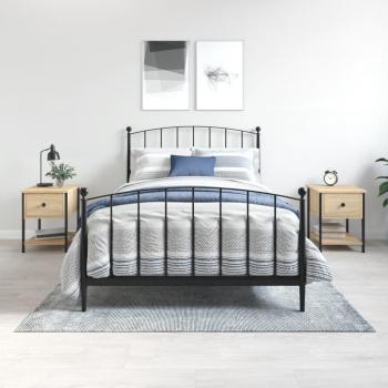 Tables d'appoint chambre 2 pcs chêne sonoma 34x35,5x45 cm