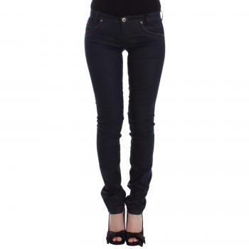 Blue Slim Jeans Denim Pants Skinny Leg Stretch