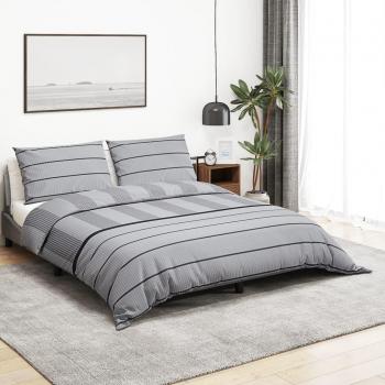 VidaXL Grey Duvet Cover Set 135x200 cm