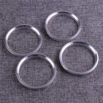 DWCX 4Pcs Silver Hub Centric Wheel Spacers 71.5mm to 64.1mm