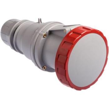 Conector de Potencia Industrial 3P + N + E 64A Rojo IP67