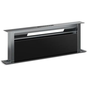 Hotte aspirante intégrée 90 cm – Performance A++ – 906 m³/h – Couleur argenté-noir