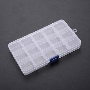 Adjustable 15-Slot Bait Storage Box