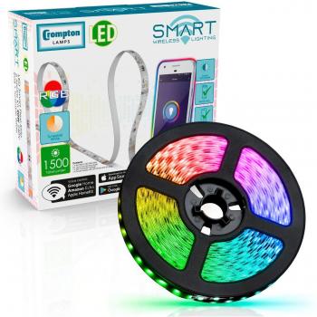 Crompton Smart WiFi LED Strip Light 18W Dimmable Tuneable White + RGB