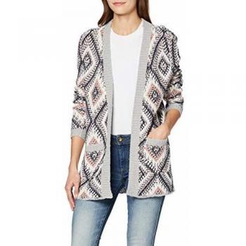 Roxy Dolce Coast Gilet en Maille Femme Mood Indigo True Name Jacquard XL