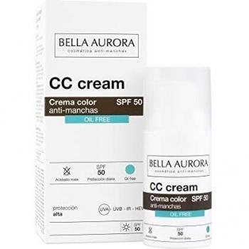 Bella Aurora CC Cream Oil Free SPF 50 Crema Color Antimanchas