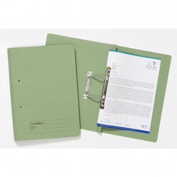Exacompta Guildhall Document Spiral Files 285gsm Green Pack of 25