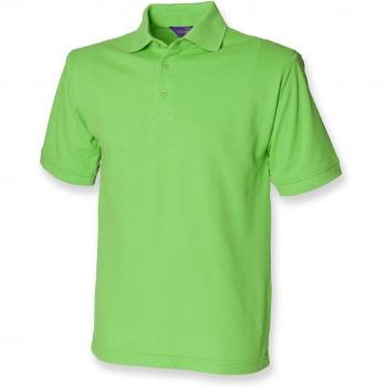 Men’s 5‑Pack Henbury Bright Lime Heavy Piqué Polo – Size XXL