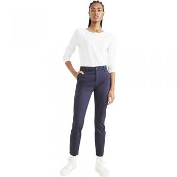 Pantalone donna Dockers Navy Chino a vita stretta
