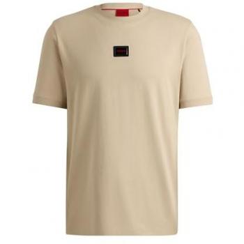 Hugo T-Shirt Diragolino_Gel 50528171 Beige Regular Fit S Herren