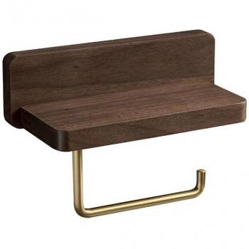Soporte para Rollos de Papel Higiénico 10x20cm, Madera Maciza