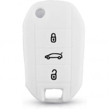 KEYYOU – housse de clé en silicone 3 boutons pour Peugeot 3008 208 308 508 408 et Citroen C4 Cactus C5 C3 C4L