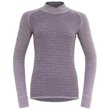 Devold Kvitegga Merino 230 Damen Langarmshirt Stehkragen, Orchid, Größe M