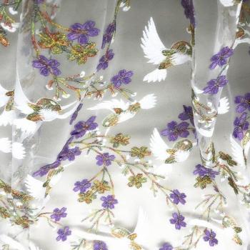 125CM Floral Lace Fabric for Crafts