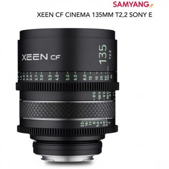 Samyang XEEN CF 135mm T2.2 (Sony E, Vollformat, APS-C / DX), Objektiv, Schwarz