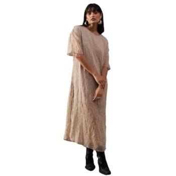 Premium Tissue Organza Midaxi T-shirt Dress