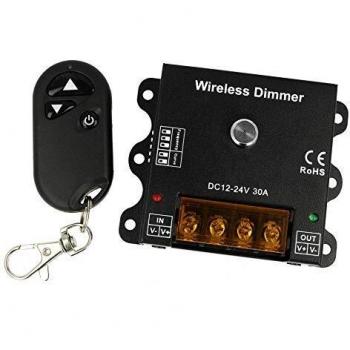 Dimmer LED PWM 12V 24V 30A con Telecomando RF Wireless