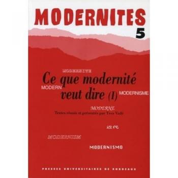 Modernités, volumes 5. Ce que modernité veut dire