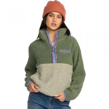 Felpa Verde Billabong Horizon Mock Neck ½ Zippata