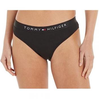 Bas de bikini noir en coton biologique Tommy Hilfiger
