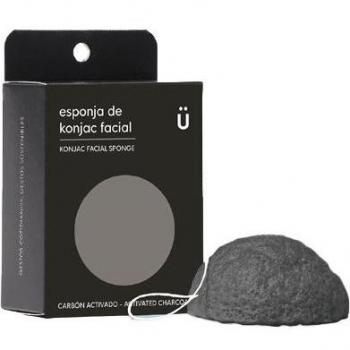 Esponja Konjac Facial 15g con Carbón Activado