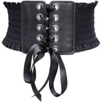 Ceinture large pour robe avec glands