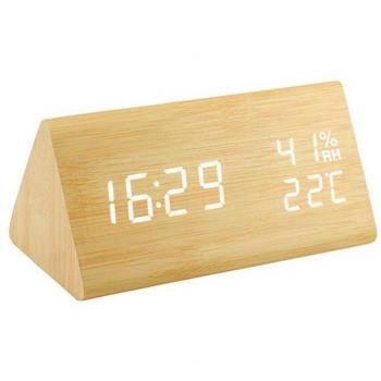 Electronic Wooden Desk Clock