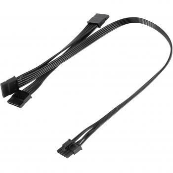 Cable de Alimentación SATA 5‑Pin 3 V, Fuente Modular V1000, Color Negro