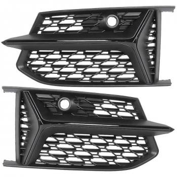 Rejilla de malla negra brillante RS6 para A6 C8 S6 2019 2020