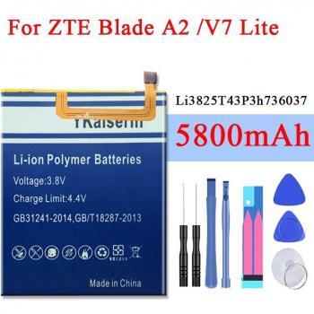 Batería de rendimiento 5800mAh Li3825T43P3h736037 para teléfonos ZTE Blade A2/V7 Dual SIM Lite
