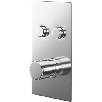 Wholesale Domestic Circo Polished Chrome Concealed Push Button Twin Shower Valve