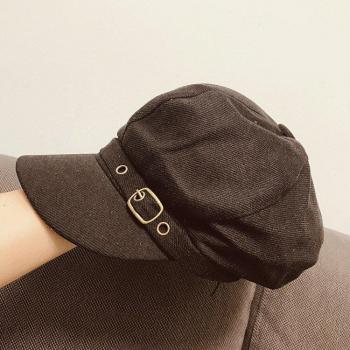 Vintage Corduroy Maler Kappe für Frauen
