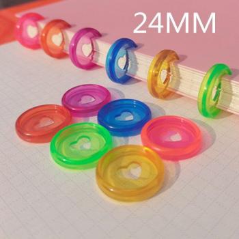 30-Pack Plastic Loose-Leaf Binding Rings