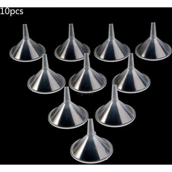 10 Pcs Small Plastic Funnels for Filling Bottles