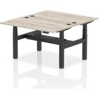 Dynamic Air Back-to-Back W1400 x D800mm Height Adjustable Sit Stand 2 Person Bench Desk