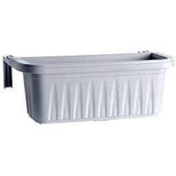 Bama Vaso Balcone 'Rondine' 50x20xh.18,5 Lt.11 Bianco
