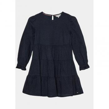 Tommy Hilfiger Dress Giornaliero Broderie Anglaise Blu Regular Fit