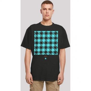Herren T-Shirt „Hahnentritt Karo Blau“ von F4NT4STIC