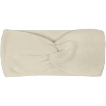 Zwillingsherz Kaschmir Stirnband – elegante Knotenfront, einfarbig, Damenmodell