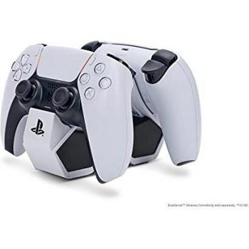 Station de Recharge PowerA pour Manettes PS5 DualSense (Gris/Noir)
