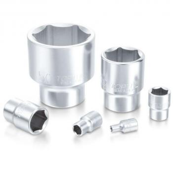 TOPTUL BAEA1615 Piezas insertables de llave cubo 1/2 hexagonal 15 mm Acero cromo vanadio