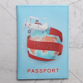 Funda Duradera para Pasaporte con Mapa