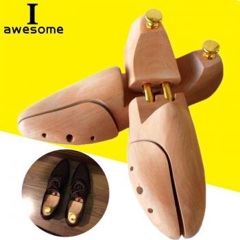 Adjustable Solid Wood Shoe Trees with Metal Knob for Women
